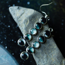 Load image into Gallery viewer, Phases of the Moon Drop Earrings