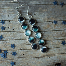 Load image into Gallery viewer, Phases of the Moon Drop Earrings