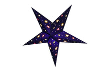 Load image into Gallery viewer, Handmade 5 Pointed Paper Star Lantern - Night Sky
