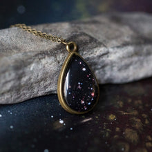 Load image into Gallery viewer, Drops in Cosmic Ocean Pendant - Teardrop Necklace
