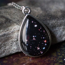 Load image into Gallery viewer, Drops in Cosmic Ocean Pendant - Teardrop Necklace
