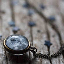 Load image into Gallery viewer, Double Sided Moon Necklace
