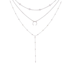 Load image into Gallery viewer, Horseshoe Moon Lariat Necklace
